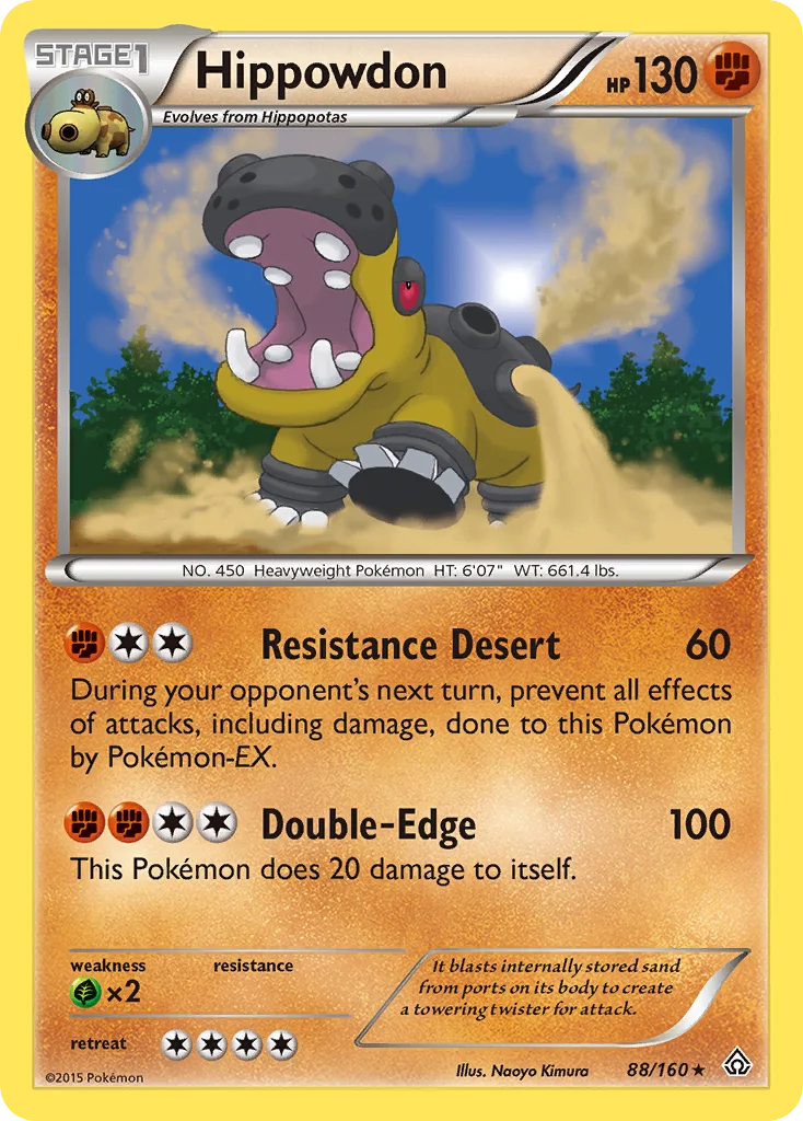 Hippowdon Pokemon card