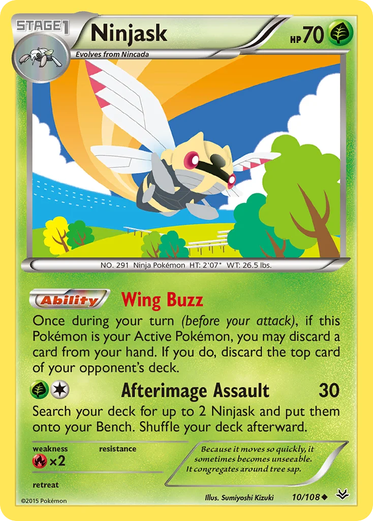 Ninjask Pokemon card