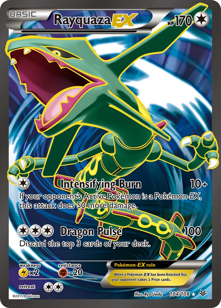 Rayquaza-EX Pokemon card