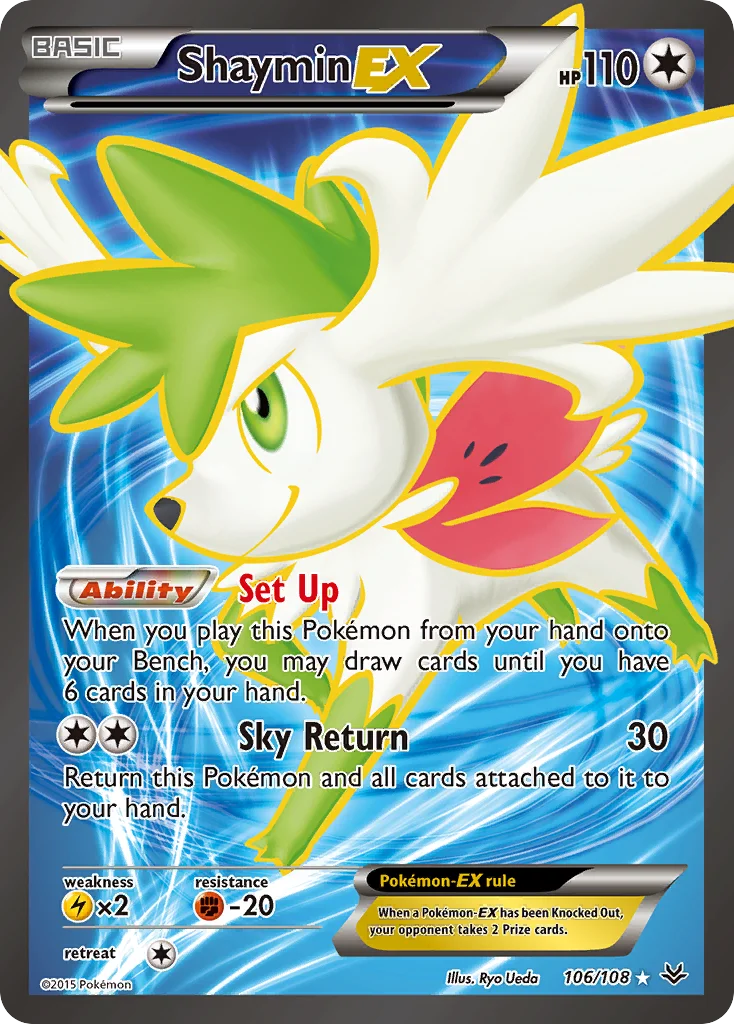 Shaymin-EX Pokemon card