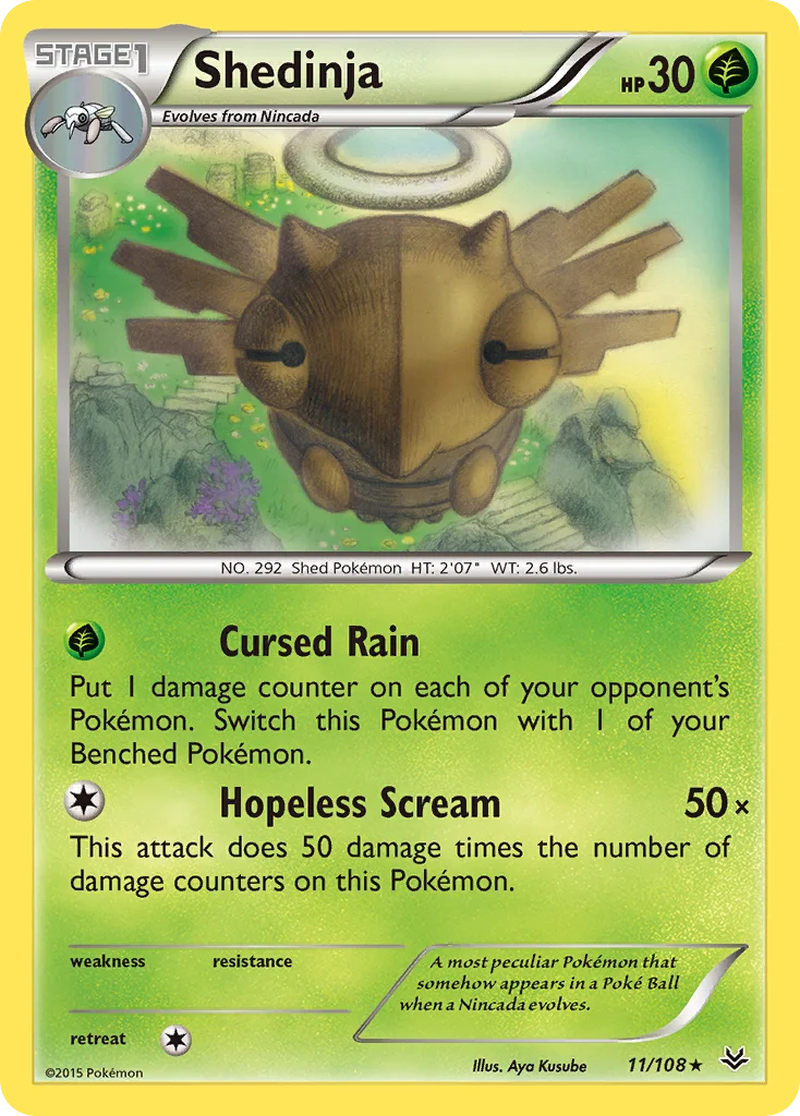 Shedinja Pokemon card