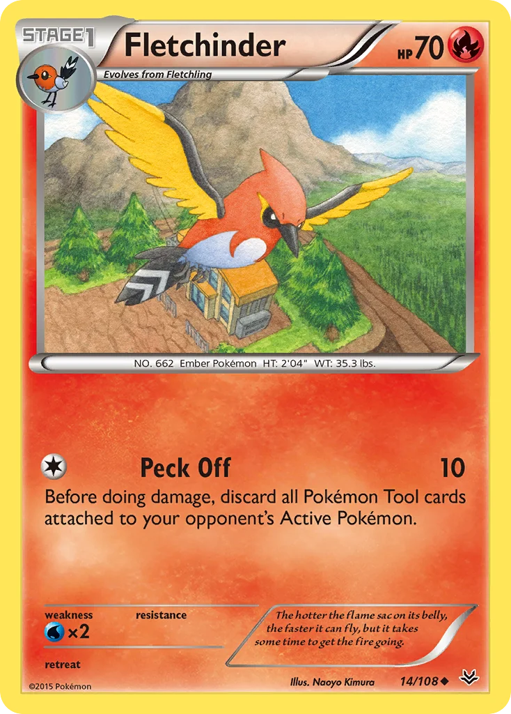 Fletchinder Pokemon card