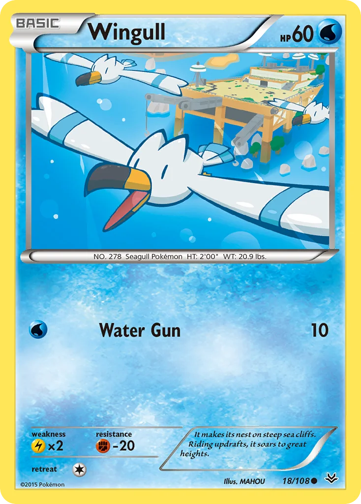 Wingull Pokemon card