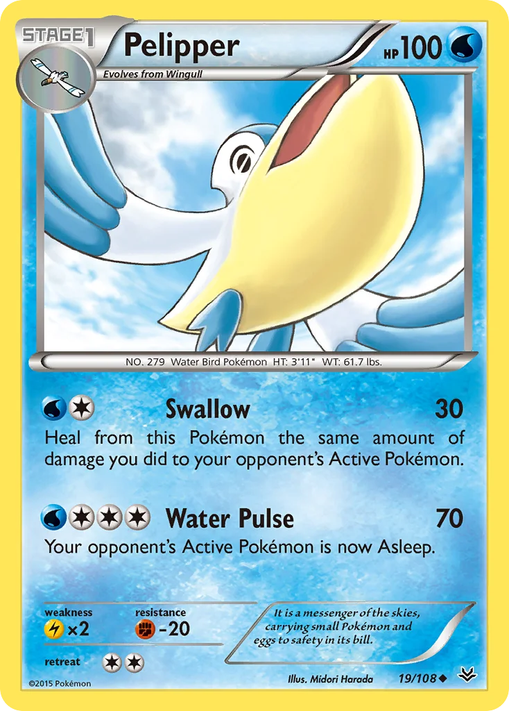Pelipper Pokemon card