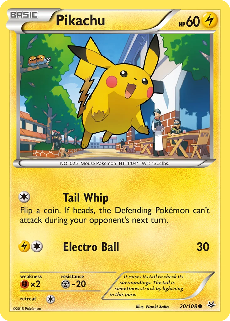 Pikachu Pokemon card