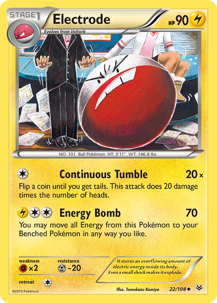Electrode Pokemon card