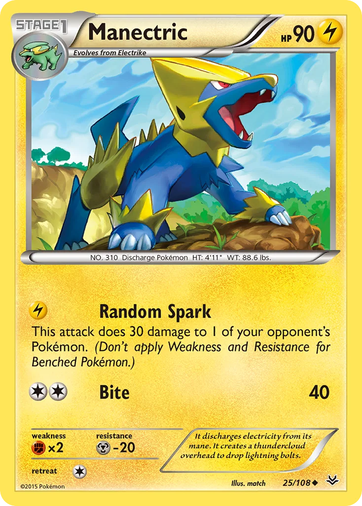 Manectric Pokemon card