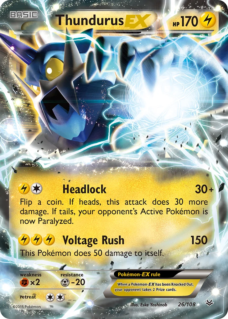 Thundurus-EX Pokemon card
