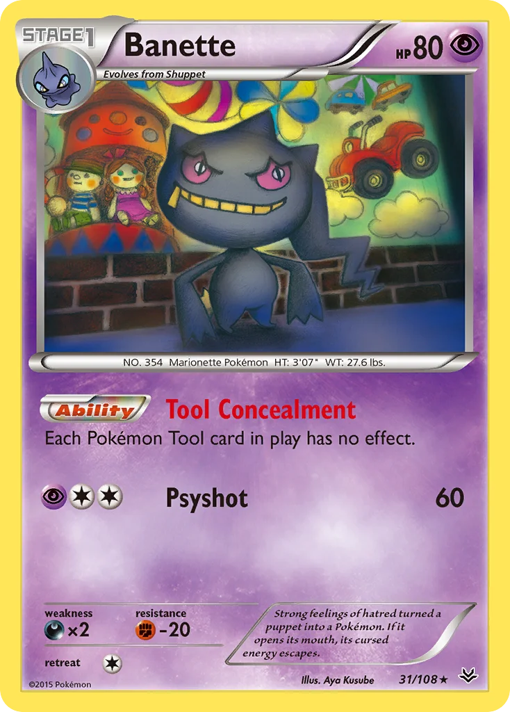 Banette Pokemon card