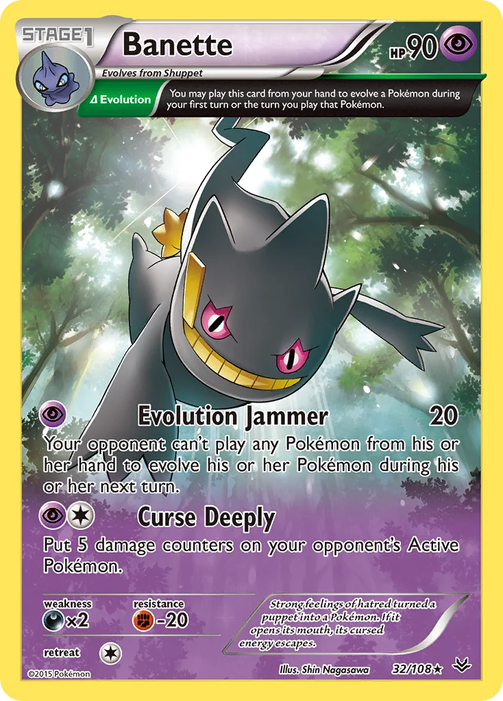 Banette Pokemon card