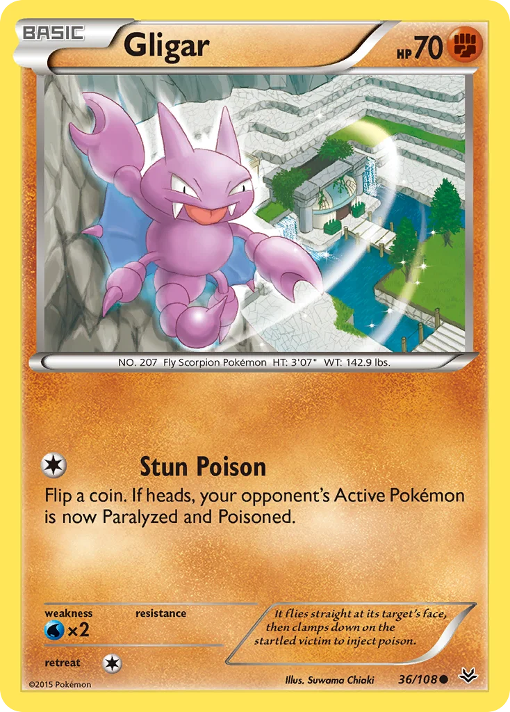 Gligar Pokemon card