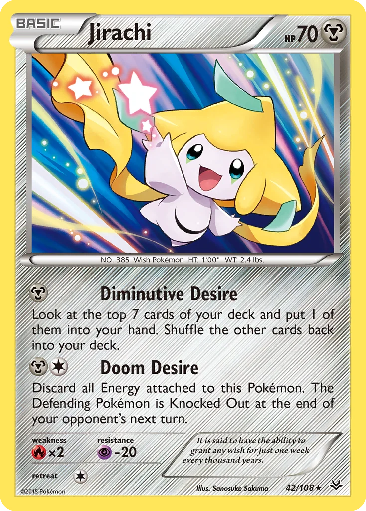 Jirachi Pokemon card