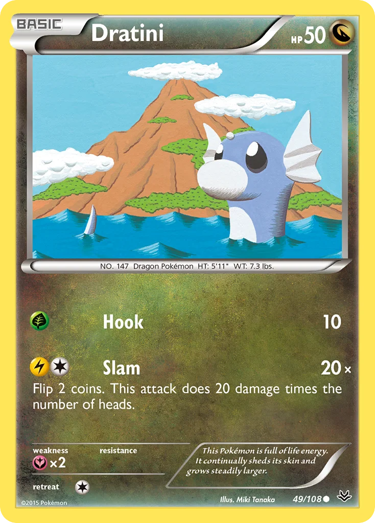 Dratini Pokemon card