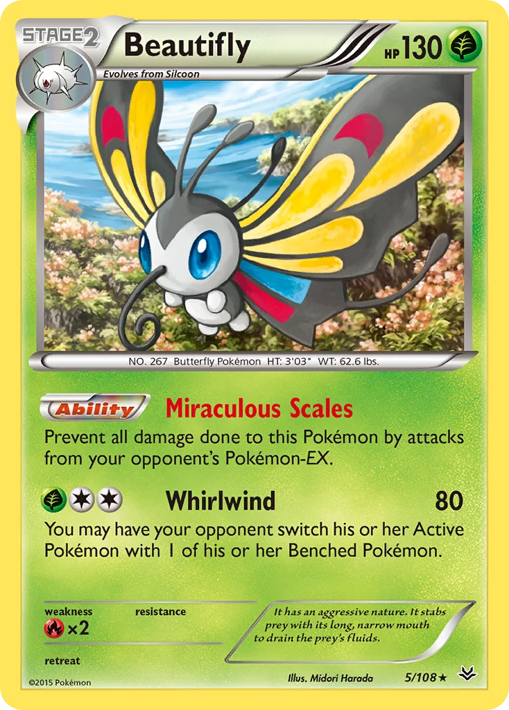 Beautifly Pokemon card