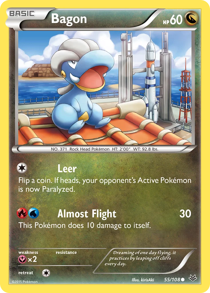 Bagon Pokemon card