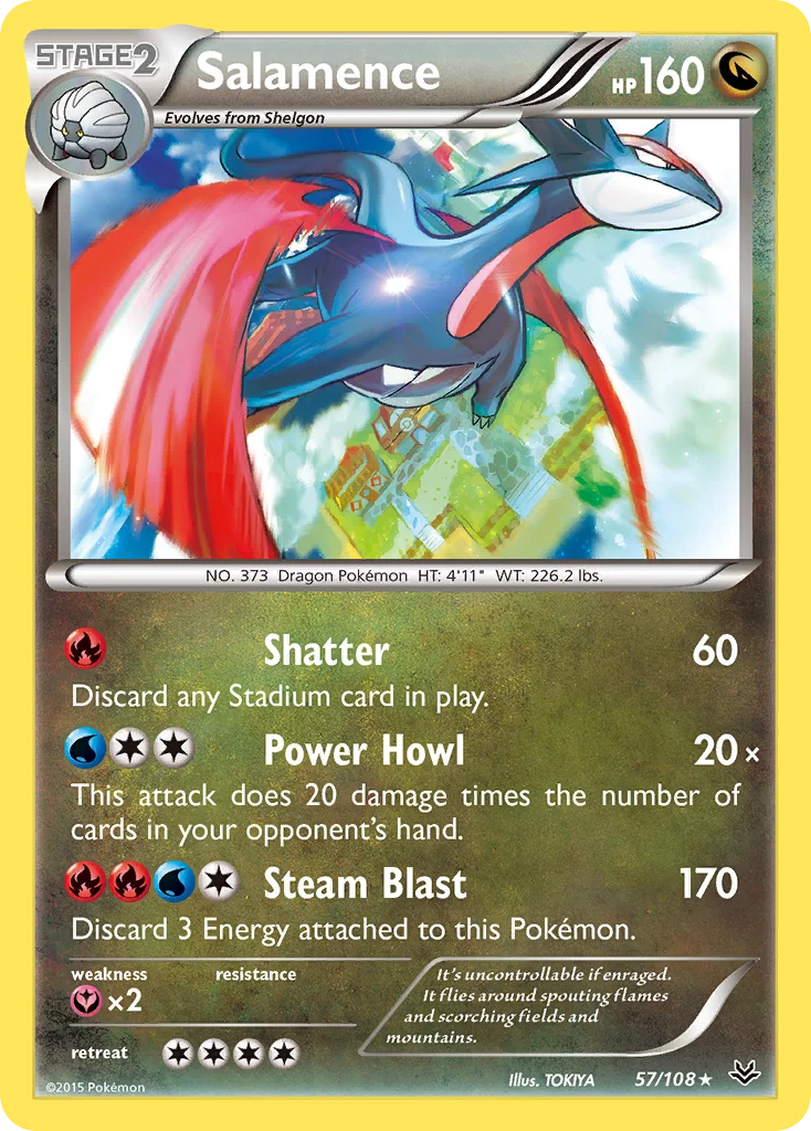 Salamence Pokemon card
