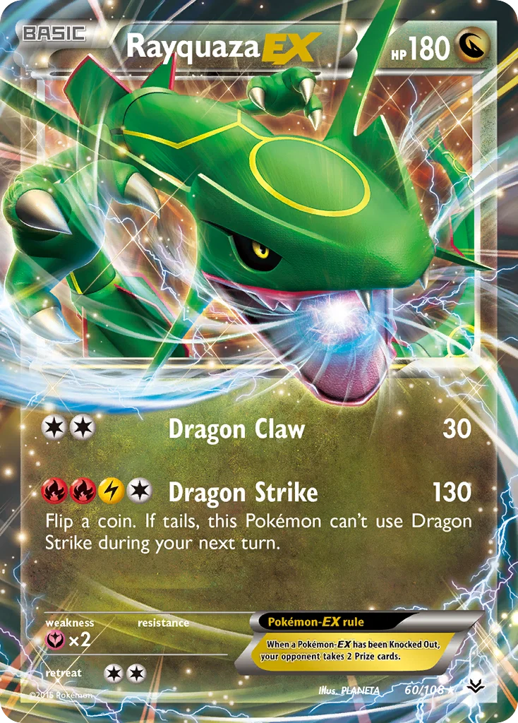 Rayquaza-EX Pokemon card