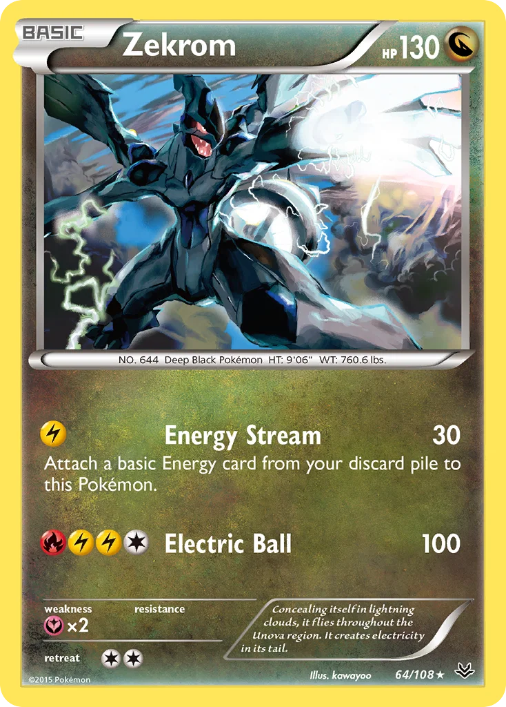 Zekrom Pokemon card