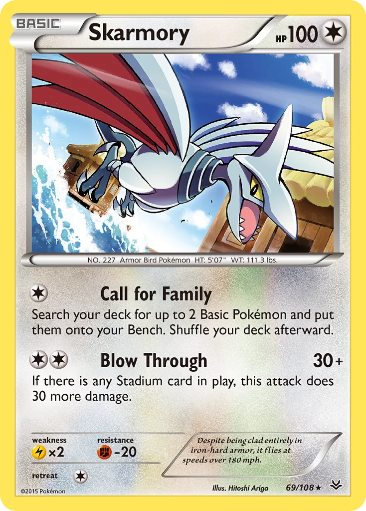 Skarmory Pokemon card