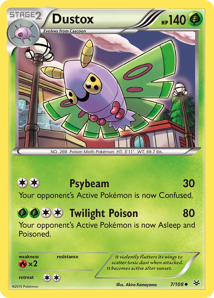 Dustox Pokemon card