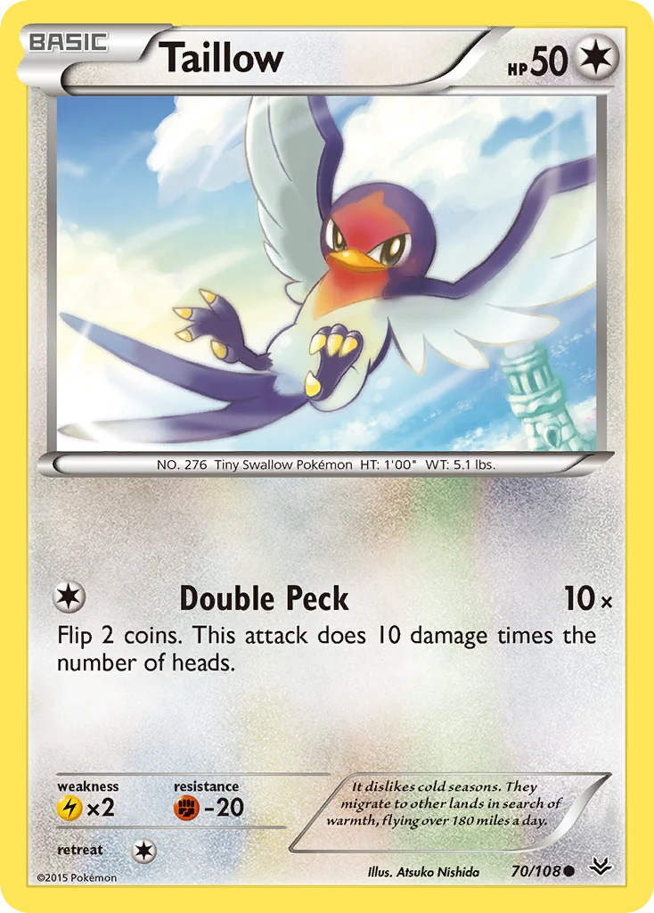 Taillow Pokemon card