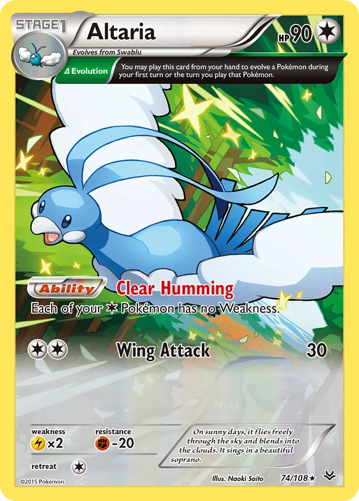 Altaria Pokemon card