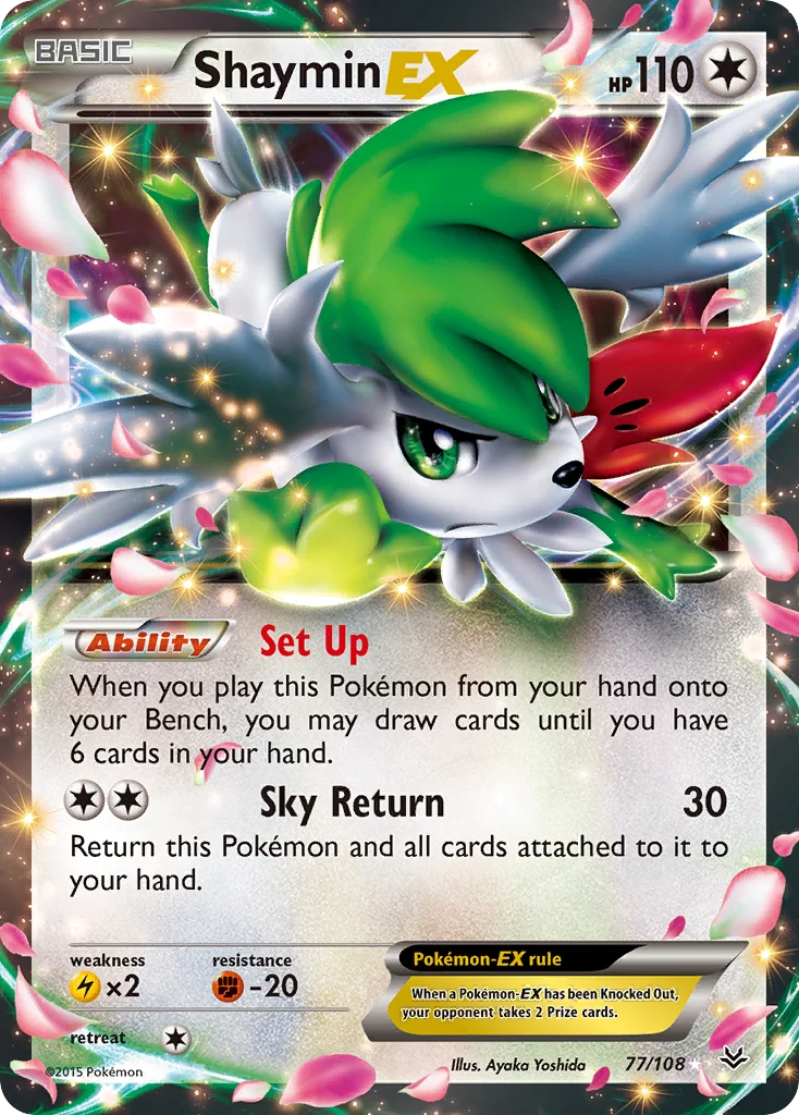 Shaymin-EX Pokemon card