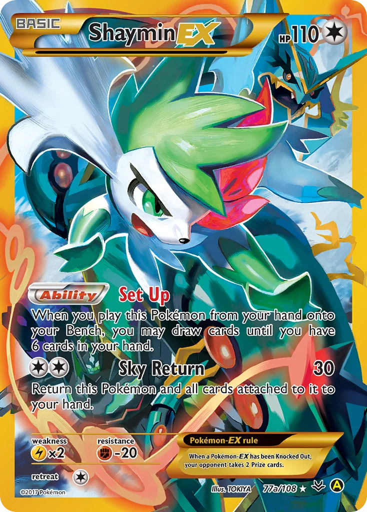 Shaymin-EX Pokemon card