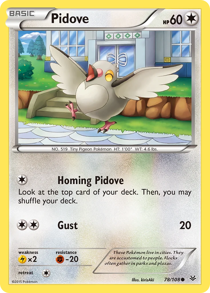 Pidove Pokemon card
