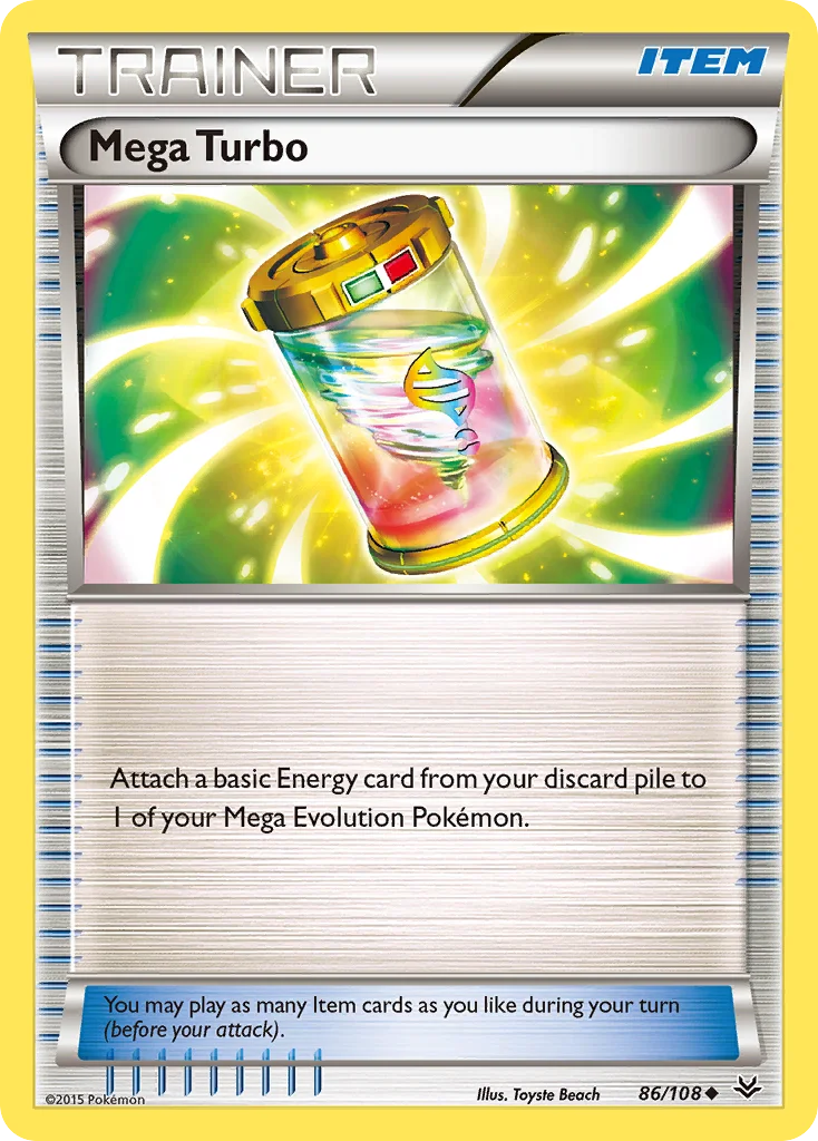 Mega Turbo Pokemon card