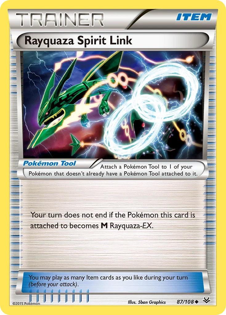 Rayquaza Spirit Link Pokemon card