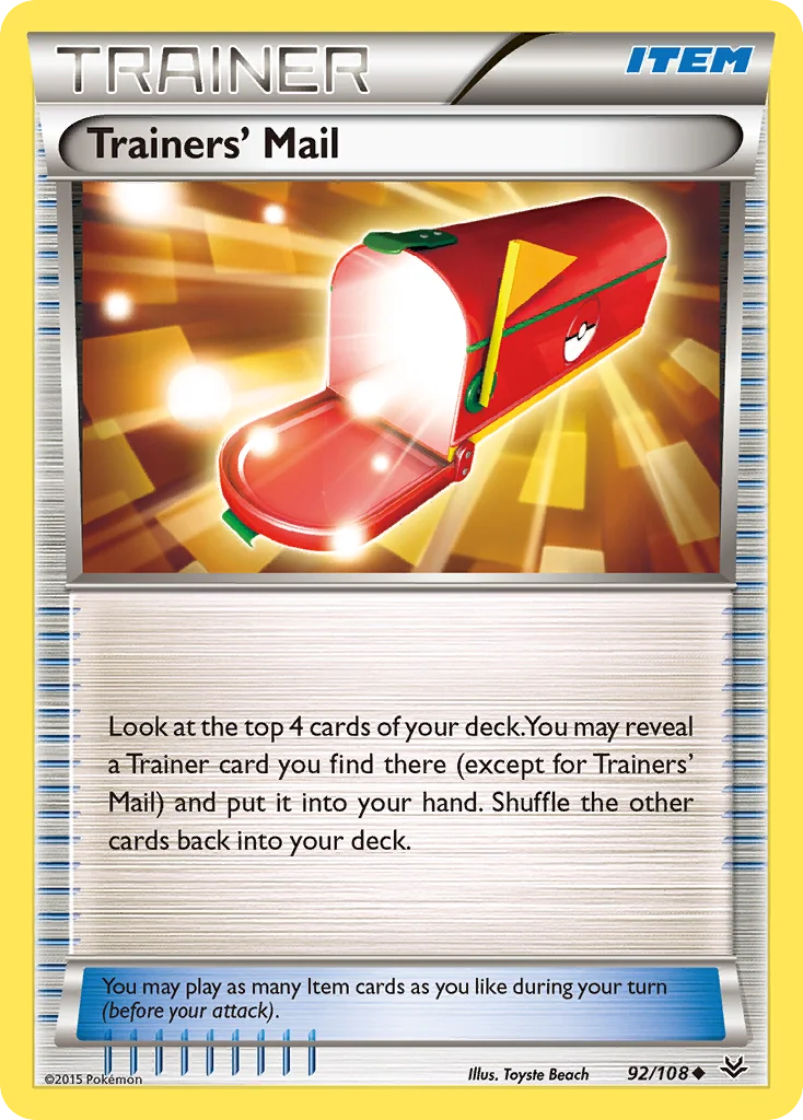 Trainers' Mail Pokemon card