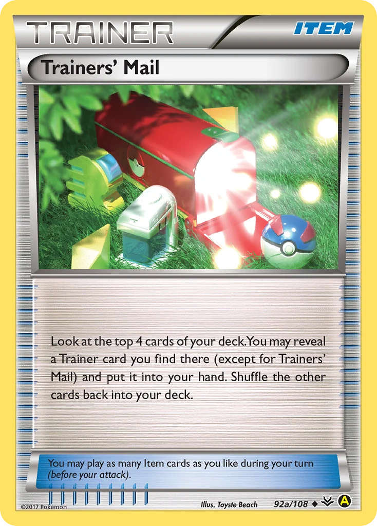 Trainers' Mail Pokemon card