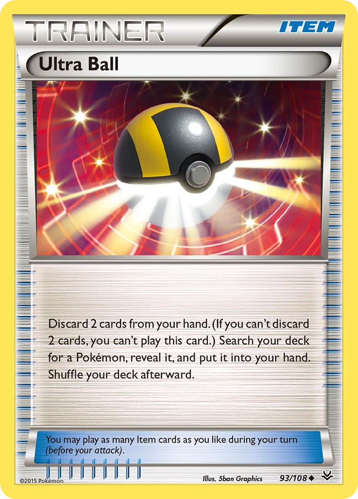 Ultra Ball Pokemon card