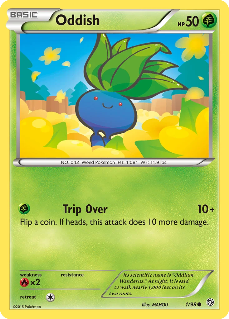Oddish Pokemon card