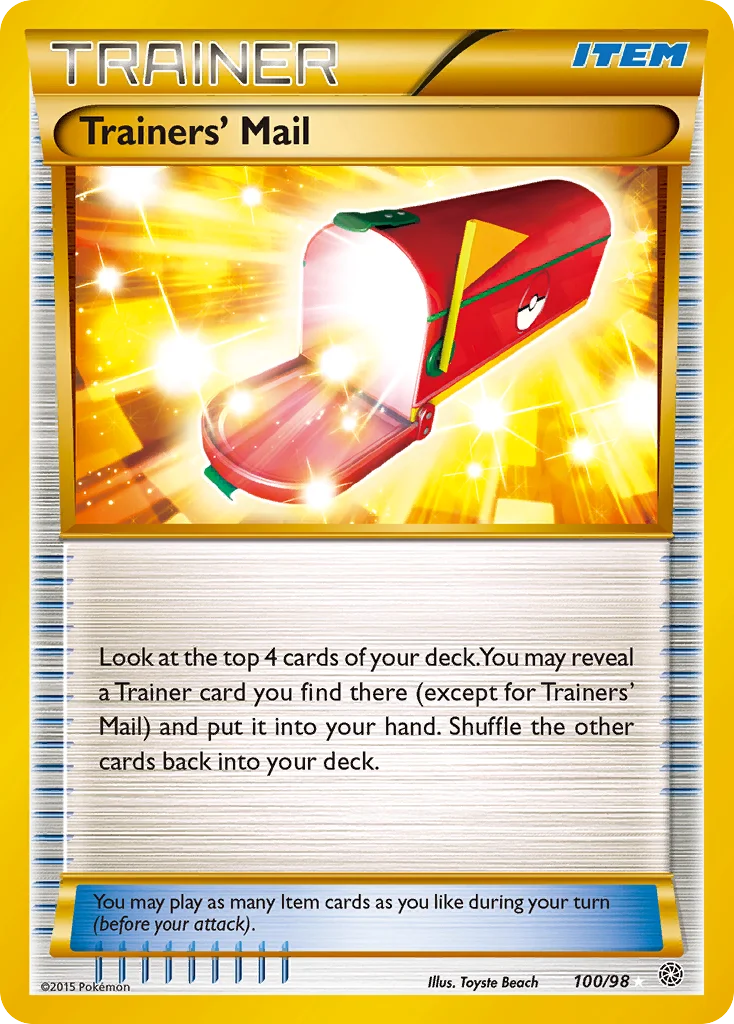 Trainers' Mail Pokemon card