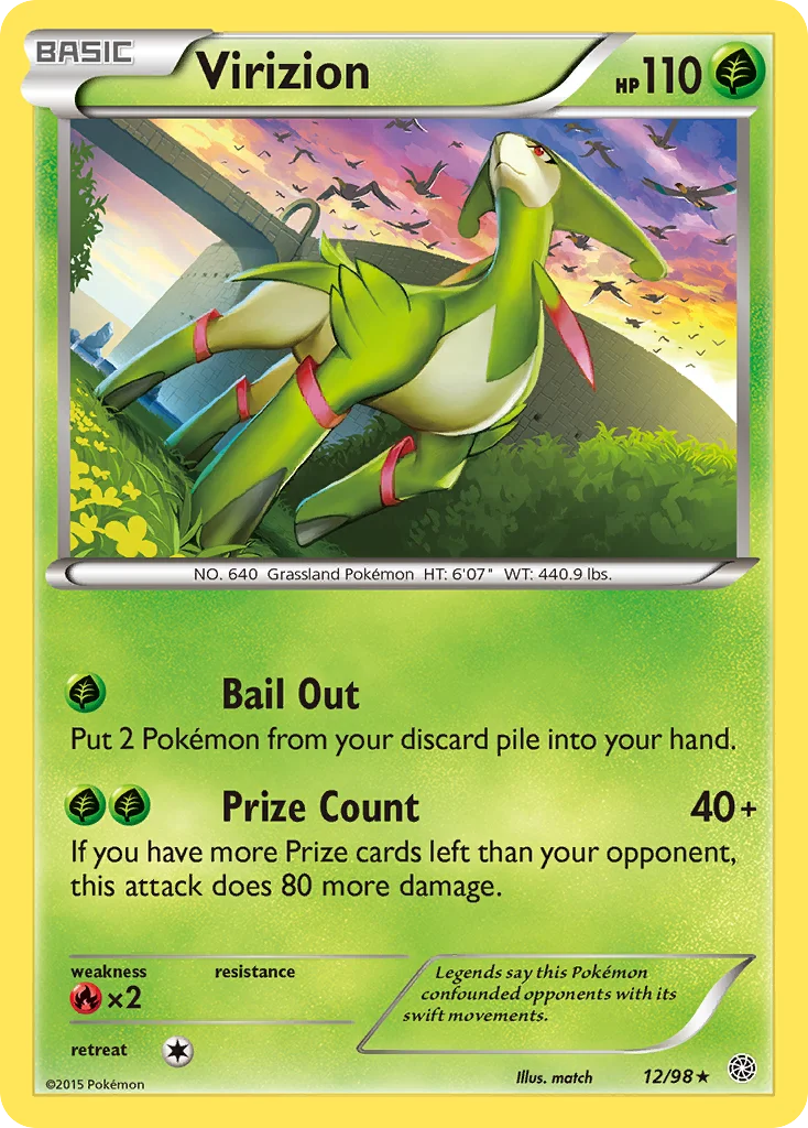 Virizion Pokemon card