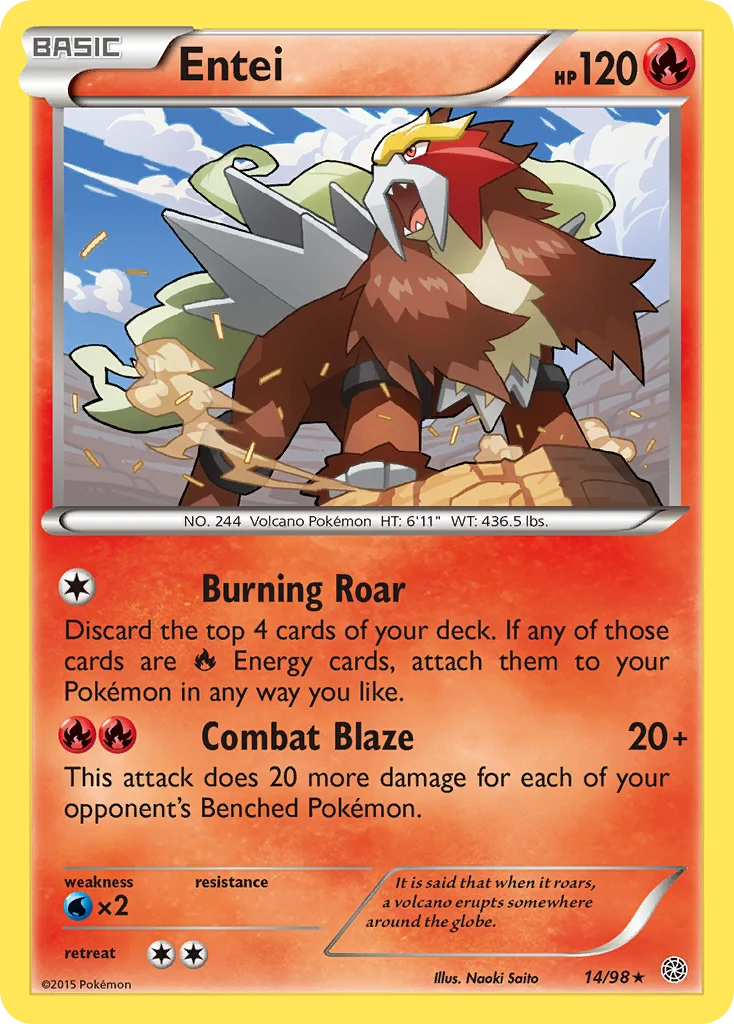 Entei Pokemon card