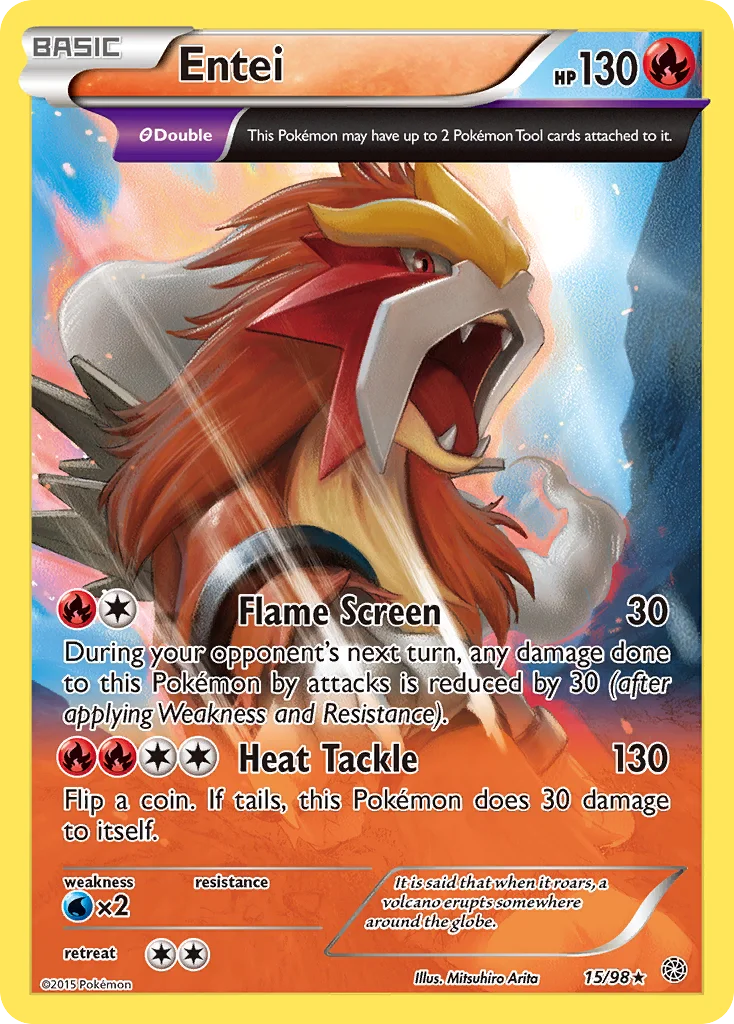 Entei Pokemon card