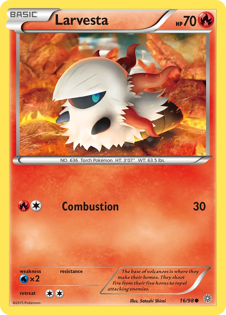 Larvesta Pokemon card