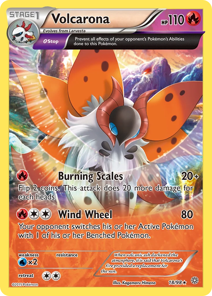 Volcarona Pokemon card