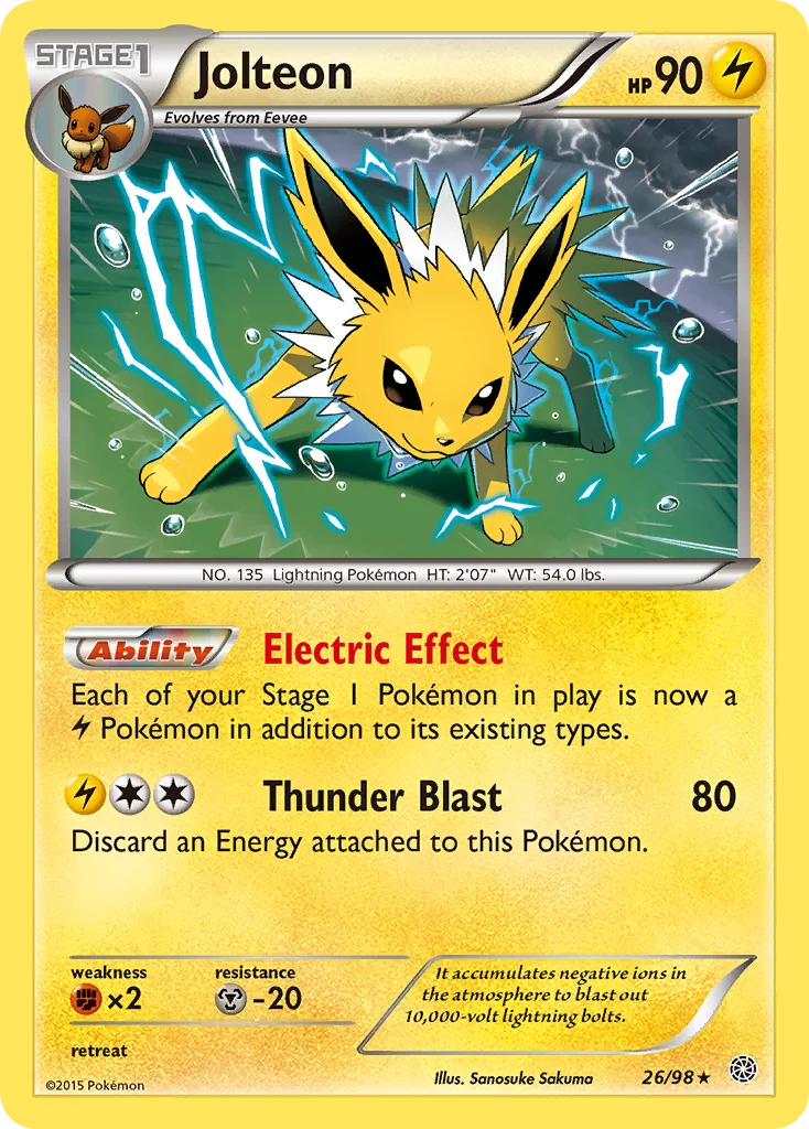 Jolteon Pokemon card
