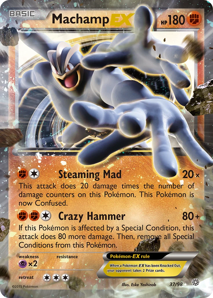 Machamp-EX Pokemon card