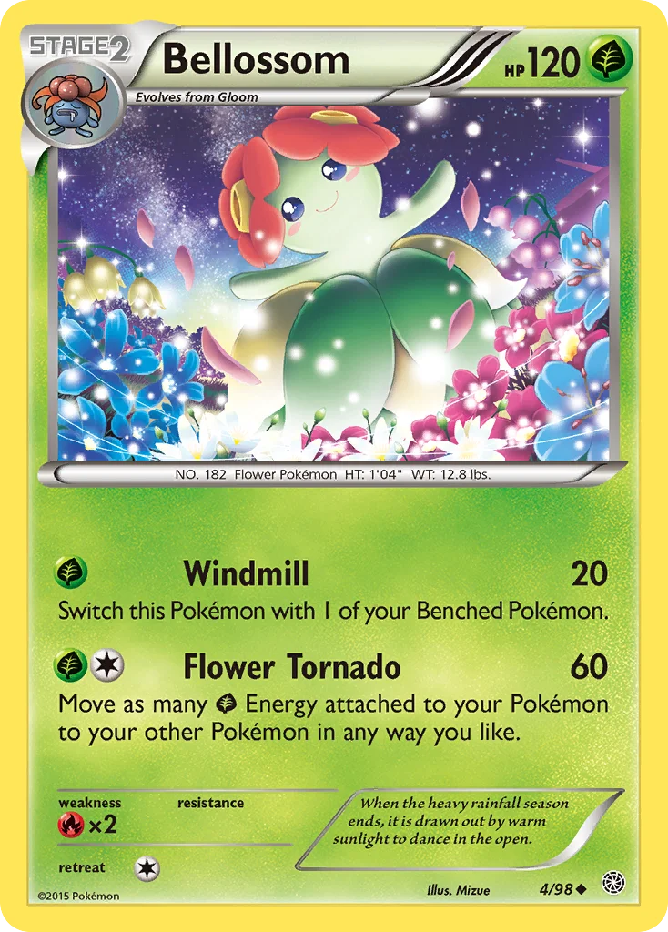 Bellossom Pokemon card