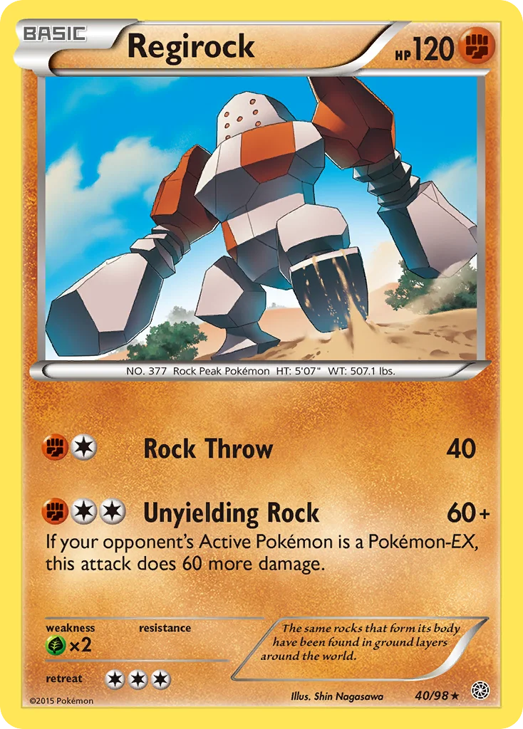Regirock Pokemon card