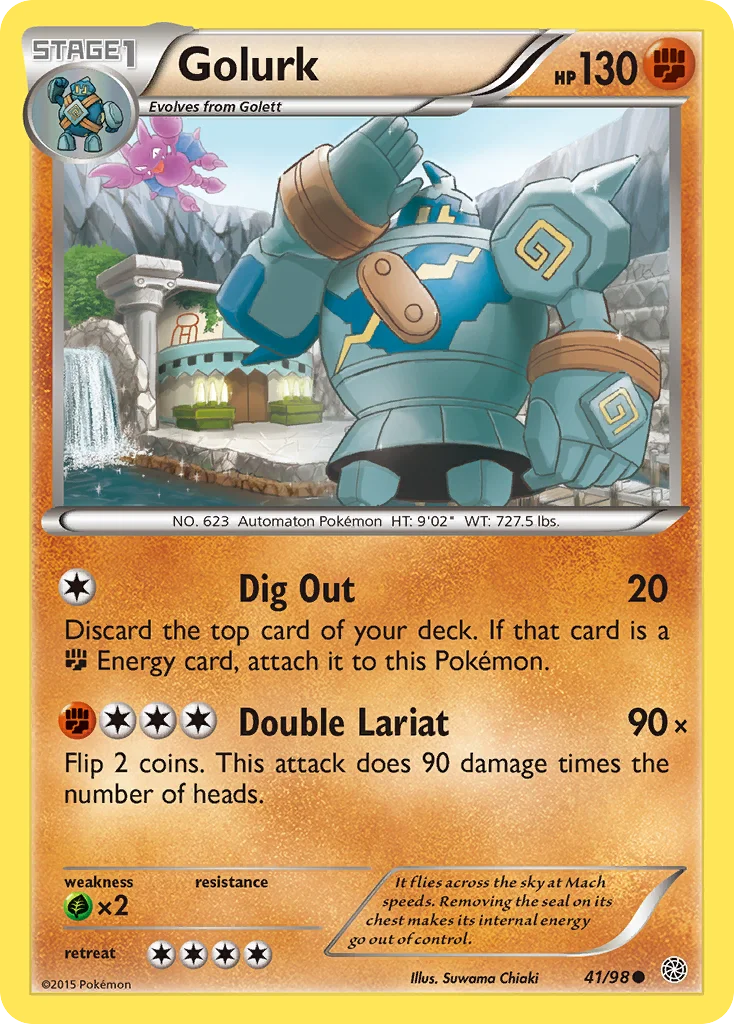 Golurk Pokemon card