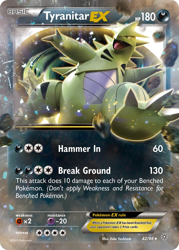 Tyranitar-EX Pokemon card
