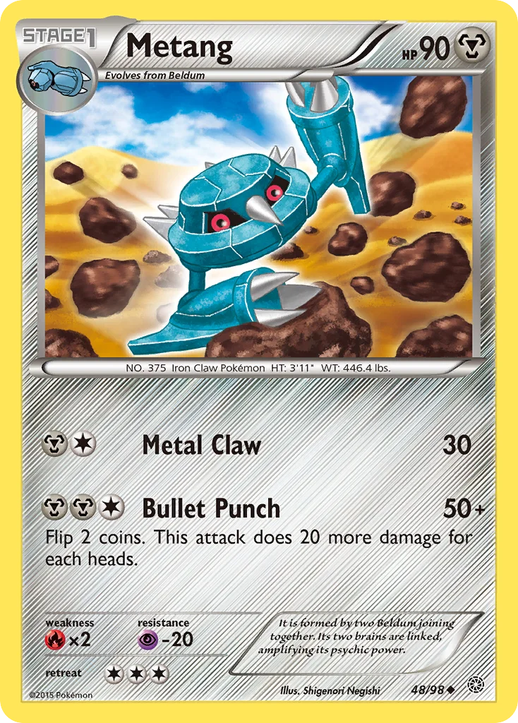 Metang Pokemon card