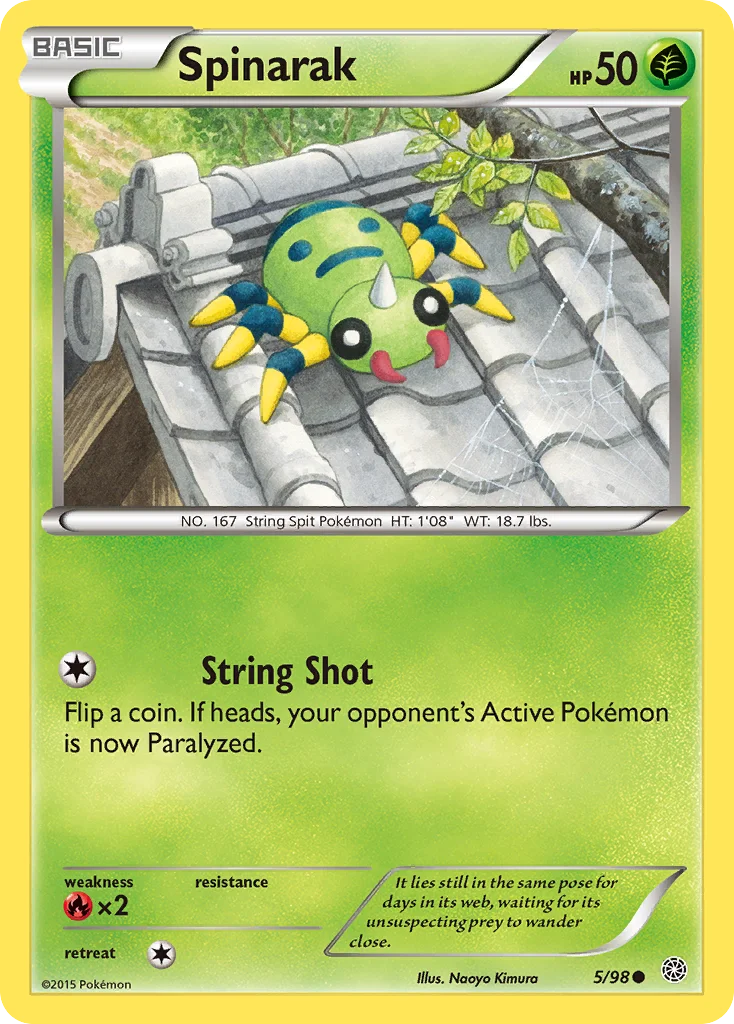 Spinarak Pokemon card