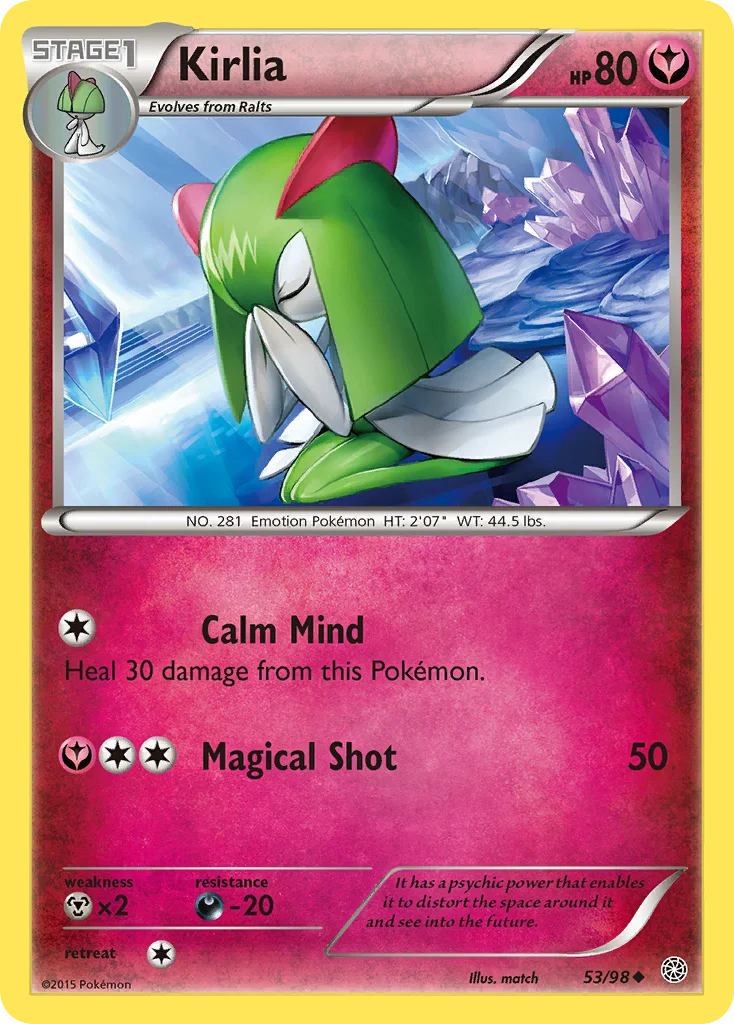 Kirlia Pokemon card